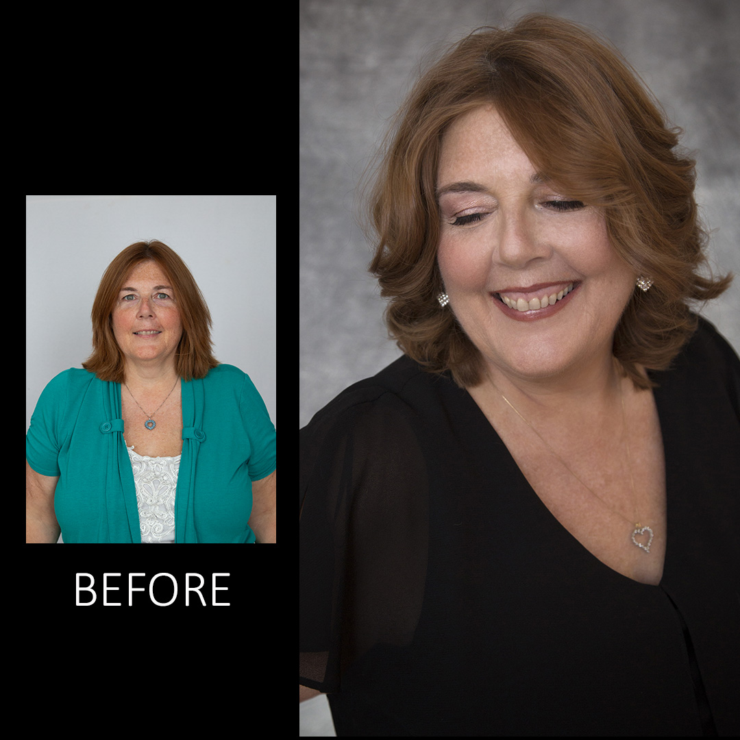 Empowering portrait session before and after Teaneck NJ - client 10